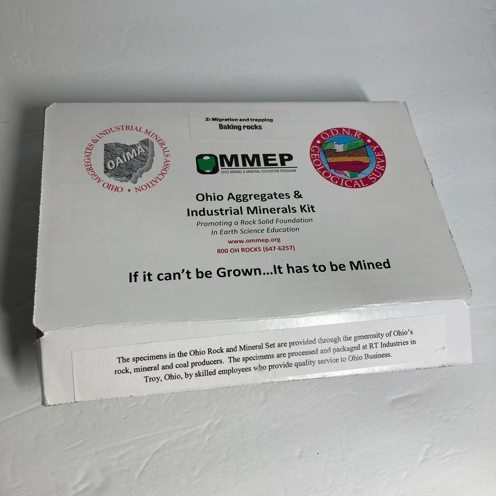 Ohio Rock and Mineral Kit‎ Teaching Tool Classroom Homeschool Science Geology